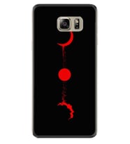 Samsung S7 Edge S20 Fe Plus Ultra S21 S22 Kılıf Boyun Askılı Silikon Red Moon 1710