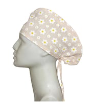 Papatyalı Krem Doktor Hemşire Aşçı Cerrahi Bone Hastane Bone Bandana M449