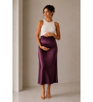 Luvmabelly MYRA9035- Saten Etek -Mor