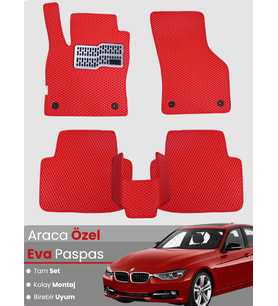 BMW 3 SERİSİ F30 SEDAN (2012-2019) Uyumlu EVA Paspas Tam Set–Araca Özel,Su Geçirmez