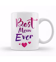 Best Mom Ever Anneler Günü 01 Kupa Bardak Porselen