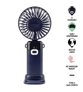 Led Göstergeli El Fanı LACİVERT