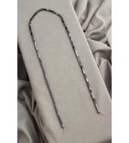 Hematit Doğal Taş Parlak Füme Dikdörtgen Kesim 2x4mm Dizi [AA]