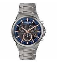 Quantum TTG986.050 Quartz Çelik Gri Füme Kadran 45 mm Erkek Saat