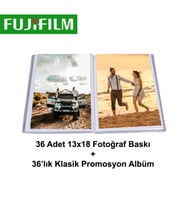 36 adet 13x18 ve Albümü Bir Arada- FUJİFİLM Solmaz Baskı