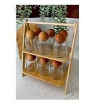 BAMBOO 2 KATLI SUNUMLUK -MUTFAK RAFI 32X22,5X37,5CM