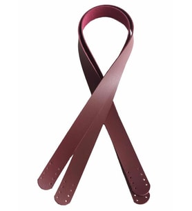 Angel Çanta Aksesuar 70X2.4 Cm, Tek Kat Suni Deri Bordo Renk Çift Sap