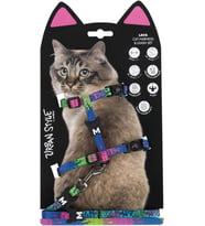 Urban Style Lava Kedi Göğüs Tasması Set