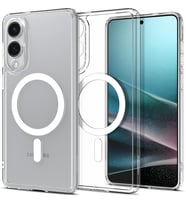 Galaxy S25 Edge ile Uyumlu Magnet Kılıf Ultra Hybrid Mag Fit Clear White - ACS09418