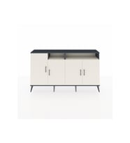 Arges Konsol 6 Raflı 4 Kapaklı 176x30x99 Antrasit-Aytaşı
