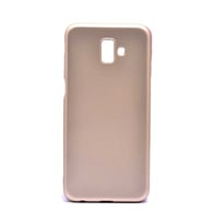 Samsung Galaxy J6 Plus Uyumlu Kılıf Zore Premier Silikon Kapak (Gold)