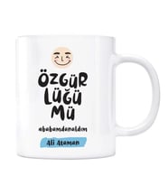 Kişiye Özel İsimli Baba Kupa Özgürlüğümü Babamdan Aldım