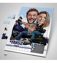 Kişiye Özel Yapboz Ruh İkizim Karikatürlü Puzzle