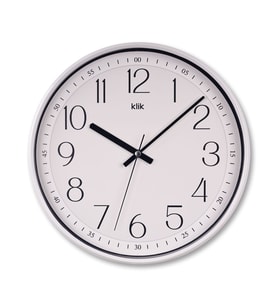 KLİK SLİM BEYAZ2 DUVAR SAATİ