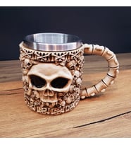 3D Tasarımlı İskelet Kupa Bardak
