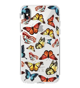 PrintiFy iPhone XS Max ile Uyumlu Water Color 2  Kamera Korumalı Şeffaf  Kılıf