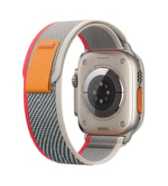 E2M APPLE WATCH 42-44-45-49MM KRD-27 TRIAL ÇİFT RENKLİ GRİ KORDON