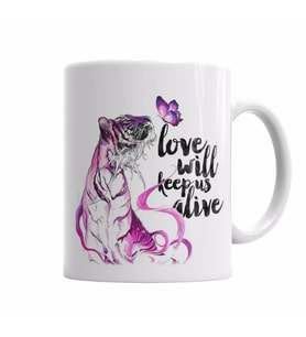 Tigre Love Kupa Bardak Porselen