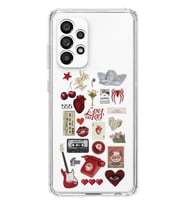 Samsung Galaxy A52 Uyumlu Lana Del Rey Sticker Tasarımlı Şeffaf Telefon Kılıfı