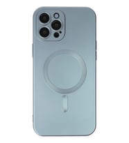 iPhone 12 Pro Max Kılıf Moshi Lens Magneticsafe Silikon - Sierra Blue