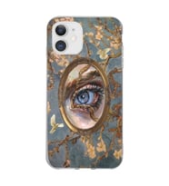 Iphone 11 Uyumlu Aesthetic Göz Tasarımlı Şeffaf Telefon Kılıfı