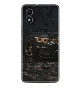 TCL 303 Kılıf Silikon Desen Özel Seri Black Car 1768