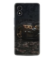 TCL 303 Kılıf Silikon Desen Özel Seri Black Car 1768