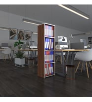 Kenzlife klasörlük raflı börteçin cvz 140*40*30 kitaplık ofis arkalıksız