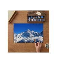 Fransa Aiguille Verte Dağı Tasarımı 240 parça Ahşap Puzzle Ahşap Kutuda MP08056