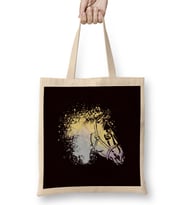 Horse Head Abstract Horses Riding Equestrian Sport Saddle Bez Çanta Uzun Saplı