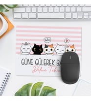 Kişiye Özel Güne Gülerek Başla Sevimli Mousepad