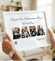 Babalar Günü Hediyesi Kişiye Özel Fotoğraflı BABA Çerçevesi - Anlamlı Babaya Hediye