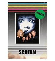 Çığlık 1996 Vhs Tarzı Korku Filmi Poster Tablo Ahşap Poster Dekoratif