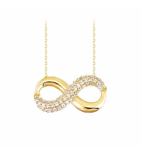 Sonsuzluk Altın Kolye 14K Gold