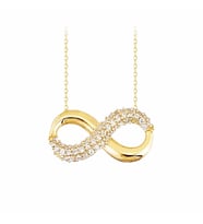 Sonsuzluk Altın Kolye 14K Gold
