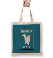 REMEMBER TO WIPE CAT Bez Çanta Uzun Saplı
