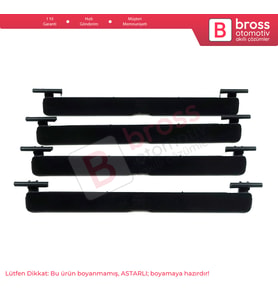 BMW 5 Serisi F10 F11  51137274739 İçin 4 Adet Tavan Oluk Çıta Port Kapağı 135 mm X 13 mm