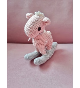 Amigurumi Pembe Sallanan At