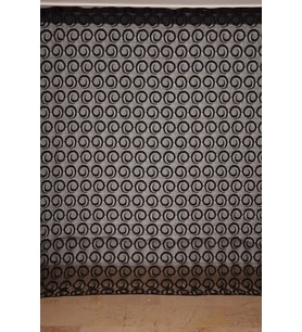 VAKKO  MODEL SİYAH RENK İP PERDE HAZIR DÜĞMELERİ DİKİLMİŞ İP PERDE 300*270 cm
