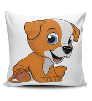 Alkanhomes Köpek Desenli Dijital Baskılı Yastık Kırlent Kılıfı