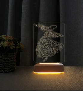 Semazen Lamba Kişiye Özel İsimli 3d Led Masa Lambası Doğum Günü Hediyesi Lamba