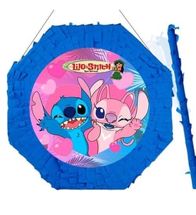 Pinyata LİLO VE STİÇ sopalı 42 cm sopalı
