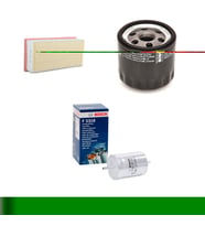 Bosch Filtre Bakım Seti Audi A4 1.8 T Benzinli 2001-2004 Hava + Yağ f. + Yakıt Filtre Bosch