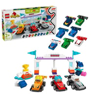 Nessiworld 10445 Lego Duplo F1 Takımı Yarış Arabaları ve Sürücüleri 70  parça +2aş