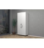 Vena Tam Kapak Ofis Dosya Dolabı 80x35x185cm (Beyaz)