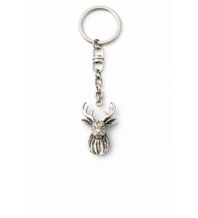 Forest Stag – Geyik Figürlü Eskitme Gümüş Renk Metal Anahtarlık