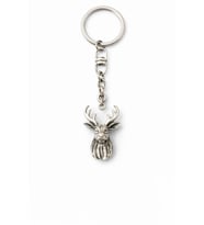 Forest Stag – Geyik Figürlü Eskitme Gümüş Renk Metal Anahtarlık