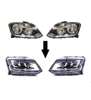 VOLKSWAGEN - ÖN FAR DÖNÜŞÜM SETİ 2010 ->2017 (HALOJEN->LED)