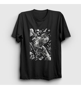 Presmono Unisex Siyah Punch Jon Jones Mma Ufc T-Shirt 428871tt