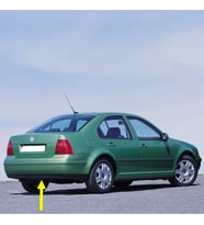 VW Bora Sedan 1999-2005 Arka Tampon Alt Kaplaması Spoyleri 1J5807521A
